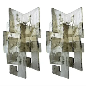 Pair of Murano Glass Sconces by Carlo Nason