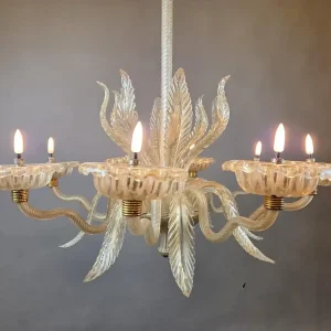 Murano Chandelier With 8 Lights, Italy