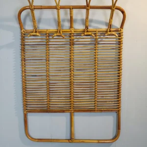 Mid Century Rattan Coat Rack