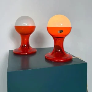 Pair of LT216 Table Lamps by Carlo Nason for Mazzega, 1960s