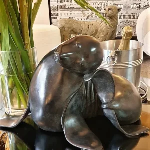 Bronze sculpture " The Beautiful Sea Lion" by Isabelle Brizzi