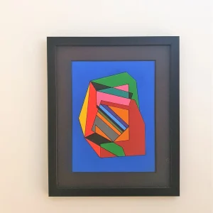 Mixed Media Painting by Guy Vandenbranden, Belgium 1993
