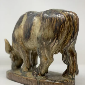 Ceramic Bull Sculpture by Knud Kyhn for Royal Copenhagen