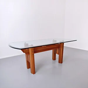 Italian Wooden Dining Table By Franco Poli For Bernini C.1979