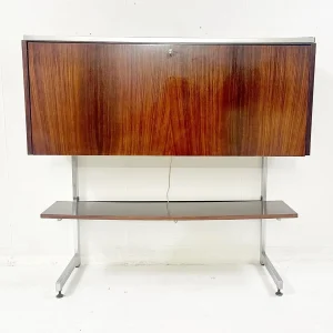 Mid-Century Belgian Wooden Bar Cabinet
