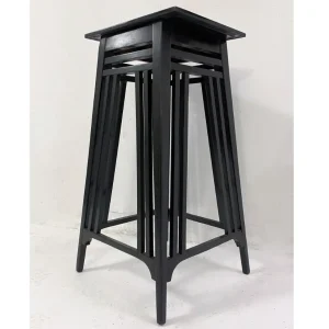 Mid Century Secessionist Gueridon Table in Black
