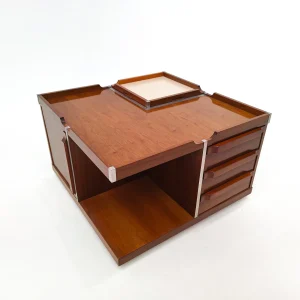 1960's Italian Square Storage Coffee Table