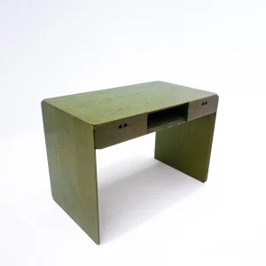 Mid Century Green Wooden Desk by Derk Jan de Vries