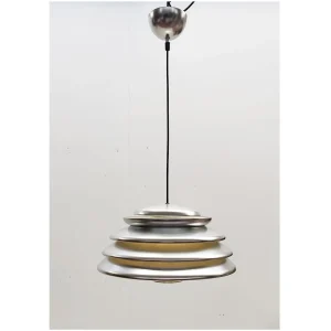 1970's Metal Suspension Light by Verner Panton