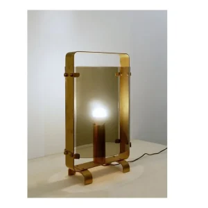 1960's Table Lamp in Gilded Brass by Fontana Arte