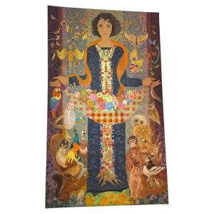 Large Painting of a Woman by Jos Seeuws