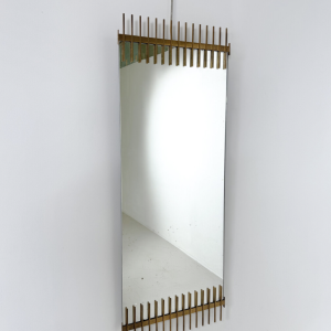 Mid-Century Wall Mirror By Ettore Sottsass, Santambrogio e De Berti, 1950s