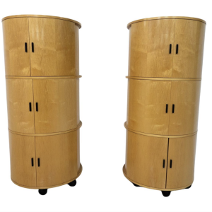 Mid-Century Modern Round Cabinets 'Big O' by Dirk Meylaerts, 1990s