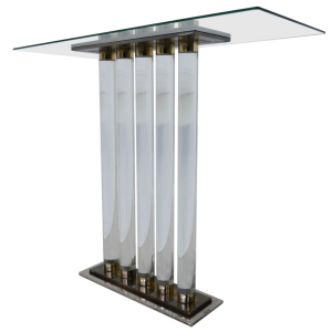 Plexiglass Console in the style of Roméo Rega, Italy, 1980s
