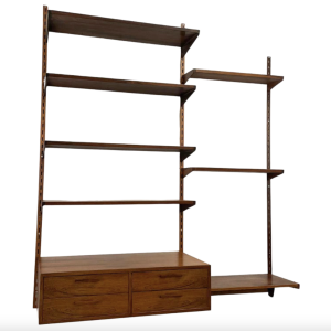 Mid-Century Modern Wooden Wall Unit, 1960s