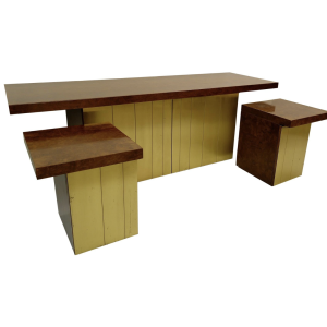 Set of Credenza and Nightstands by Luciano Frigerio