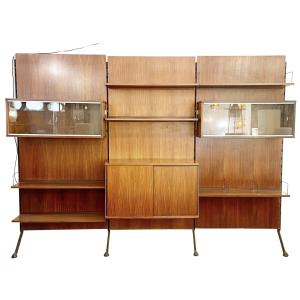 Mid-Century Teak Wall Unit by Ico Parisi, Italy 1960s
