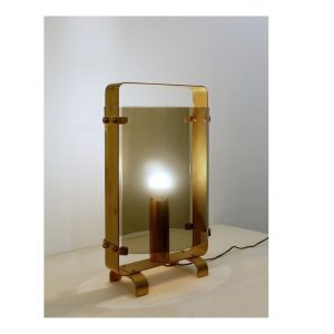 1960's Table Lamp in Gilded Brass by Fontana Arte