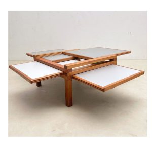 Mid Century "Hexa" Coffee Table by Bernard Vuarnesson for Bellato