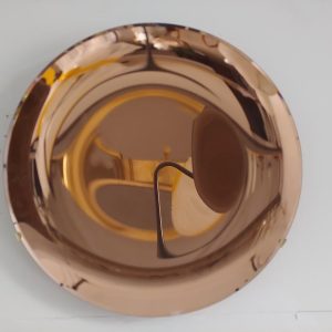 Contemporary Copper Coloured Concave Mirror
