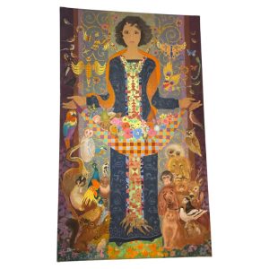 Large Painting of a Woman by Jos Seeuws