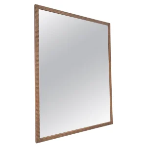 Large Mid Century Modern Italian Wooden Mirror