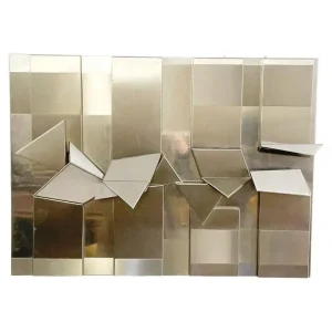 Mid Century Modern Decorative Aluminium Wall Sculpture