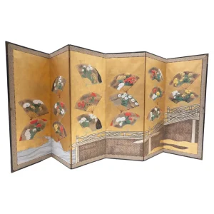 Japanese Wood & Paper Folding Screen