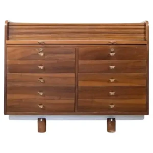 Mid Century Modern Chest/Desk by Gianfranco Frattini for Bernini