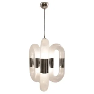 Mid Century Modern Chandelier by Aldo Nason for Mazzega