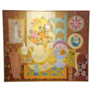 Mid Century Modern Painting by Jos Seeuws