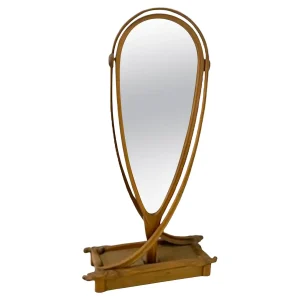 Mid Century Modern "Psyche" Wooden Mirror