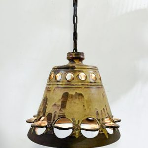 Mid-Century Modern Ceramic Pendant Lamp, Scandinavian, 1960s
