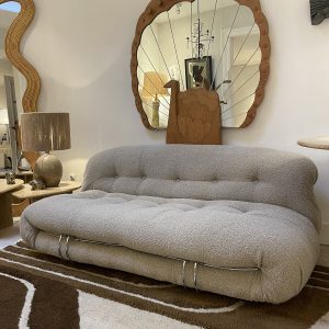 1970's Italian Mid-Century Modern "Soriana" Sofa by Afra & Tobia Scarpa for Cassina