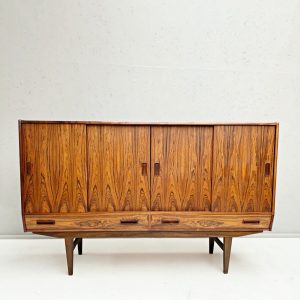 Mid Century Danish Rosewood Highboard Sideboard