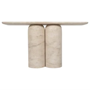 Contemporary Console, Travertine, Italy.