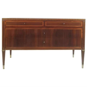 Art Deco Chest of Drawers in Mahogany, Paolo Buffa, Italy, 1950s