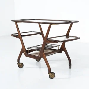Mid-Century Modern Dry Bar/ Trolley by Cesare Lacca, Italy, 1950s