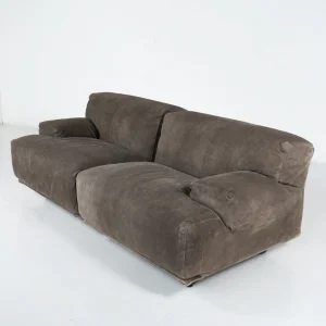 Mid-Century Modern Modular Two-Seater Fiandra Sofa by Vico Magistretti, Cassina, Italy,1970 -Original Fabric