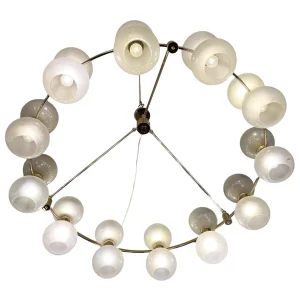 Mid-Century Murano Glass Globe Chandelier, 1960s