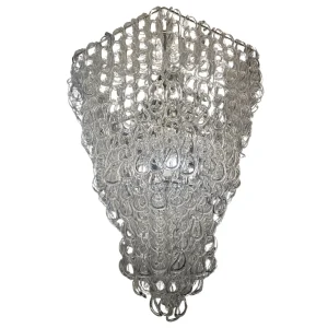 Mid-Century Modern Chandelier by Angelo Mangiarotti for Vistosi, 1970s