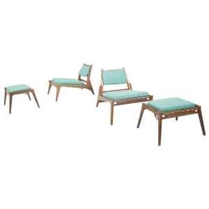 Set of Hunting Chairs by Heinz Heger and Annaberg Buchholz, former GDR, 1960s