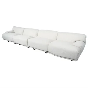 Modular Fiandra Sofa 4-Seater by Vico Magistretti, Cassina, New Upholstery