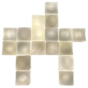 Mid-Century Modern Modular Wall light "Onda" by Claudio Salocchi, Lumenform, 1960