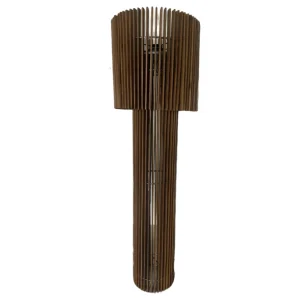 Modernist Wood Cascade Large Floor Lamp