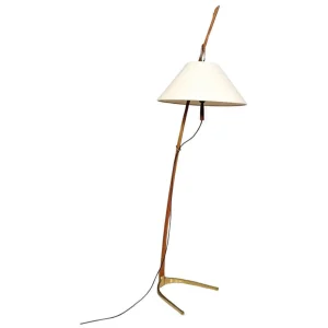 Mid-Century Floor Lamp Model 2076 "Dornstab" by J.T Kalmar, Austria, 1950s