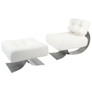 "Alta" Lounge Chair and Ottoman by Oscar Niemeyer for Mobilier International
