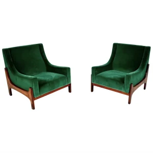 Pair of Mid-Century Italian Armchairs, 1960s