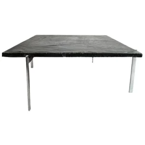 Poul Kjaerholm PK61 Coffee Table black slate top