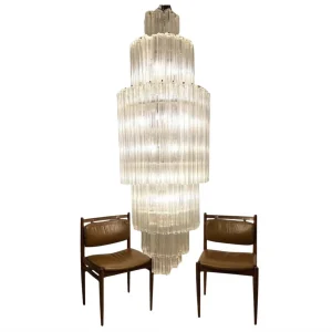 Mid-Century Modern Glass Suspension, Italy, 1960s